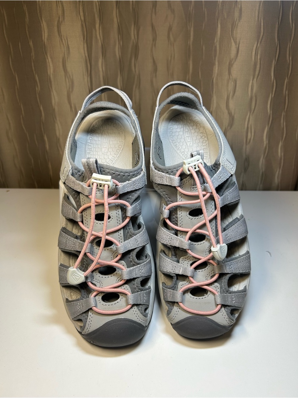 Keen Astoria West Sandal Women's 9 Gray Coral 1023589 Water Kayak Watersports - Picture 9 of 16
